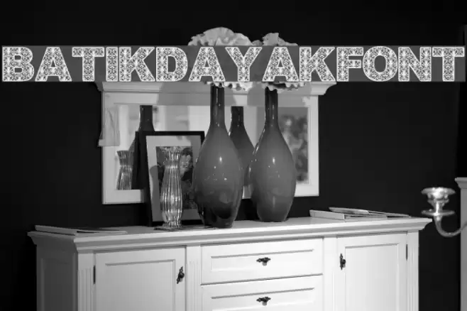 BatikDayakFont Font examples