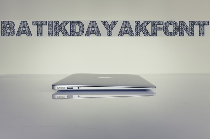 BatikDayakFont Font examples