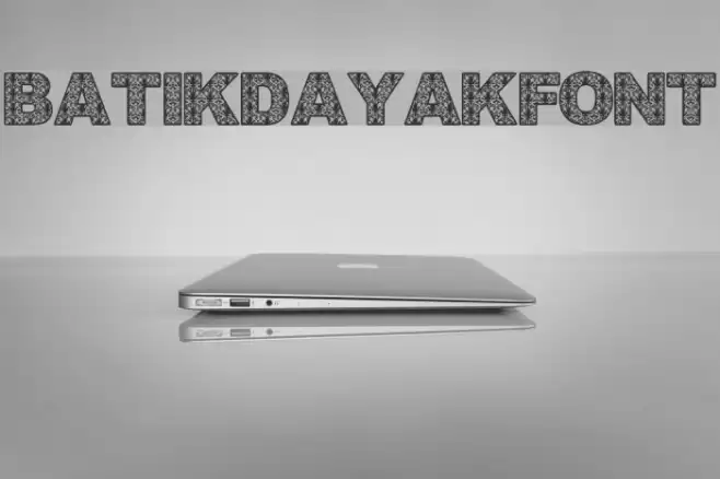 BatikDayakFont Font examples