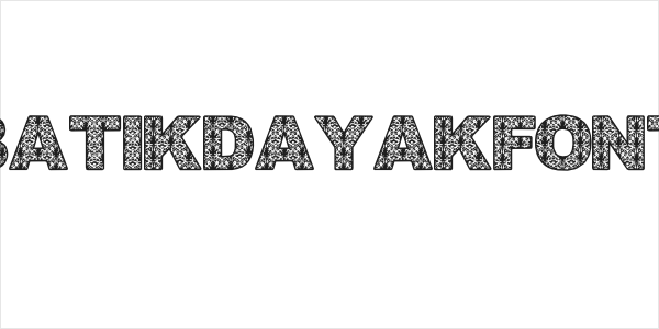 BatikDayakFont Logo