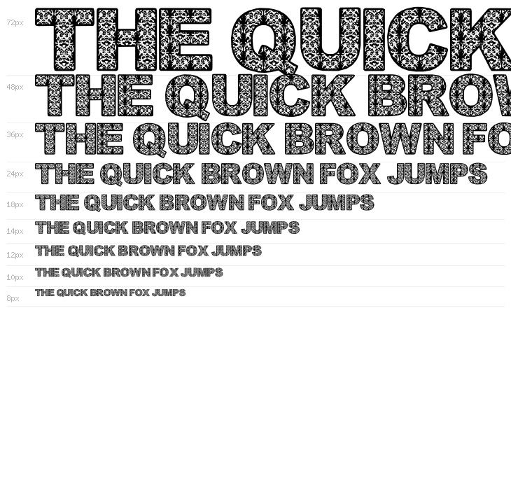 BatikDayakFont Waterfall