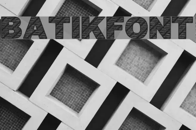 BatikFont1 Font examples