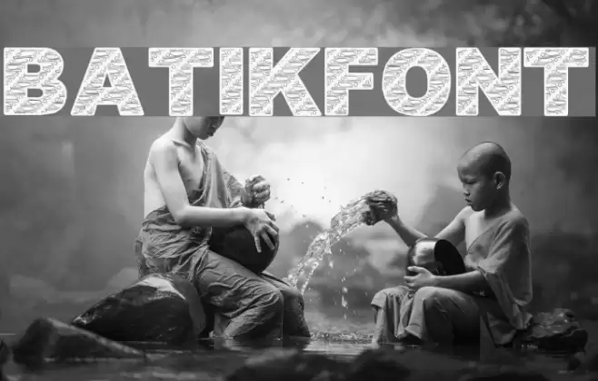 BatikFont1 Font examples