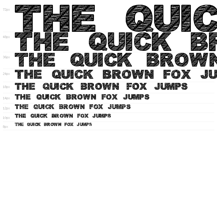 BatikFont1 Waterfall