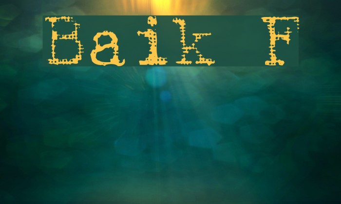 Batik Font examples