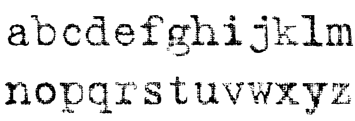 Batik Font LOWERCASE