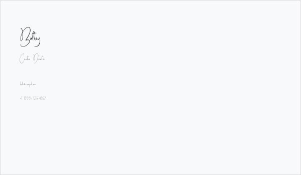 Batley Business Card