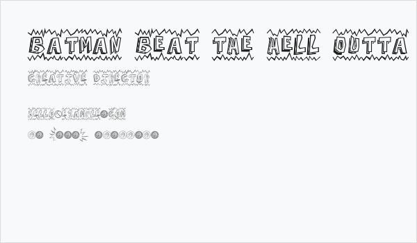 Batman Beat the hell Outta Me Business Card