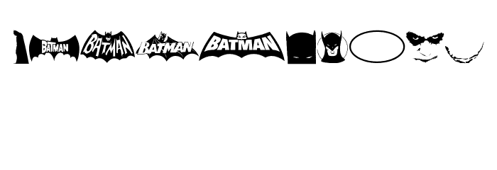 Batman Evolution Logo Font Carattere 