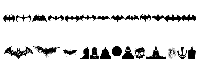 Batman Evolution Logo Font Font LOWERCASE