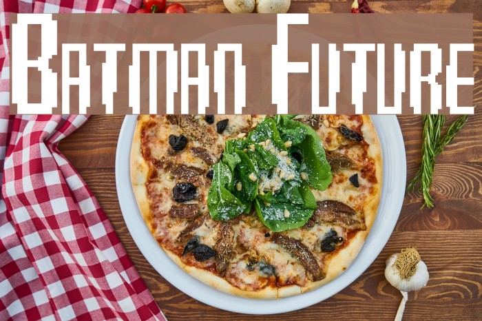 Batman Future Font examples