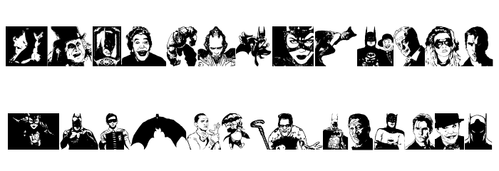 Batman The Dark Knight Font LOWERCASE