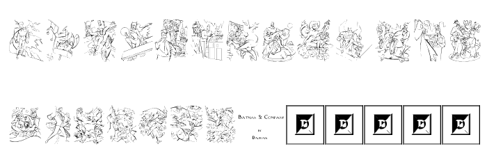 Batman and Company Font LOWERCASE