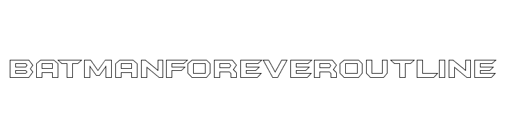 BatmanForeverOutline Font