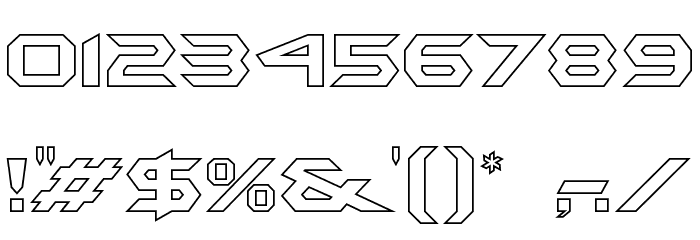 BatmanForeverOutline フォント その他の文字