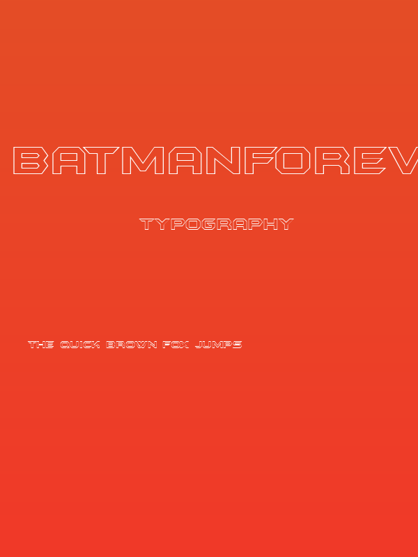 BatmanForeverOutline Poster
