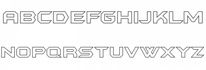 BatmanForeverOutline フォント 小文字
