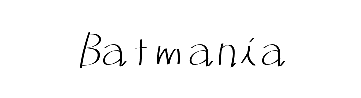 Batmania  免费字体下载