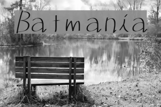 Batmania Font examples