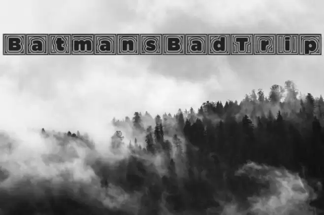 BatmansBadTrip Font examples