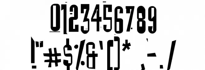 Batmos Regular Font OTHER CHARS