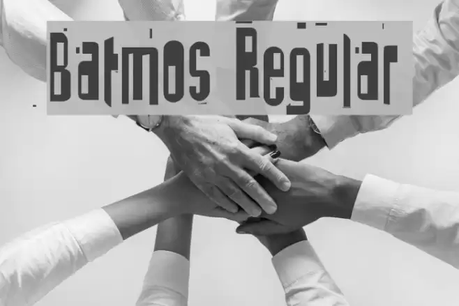 Batmos Regular Font examples