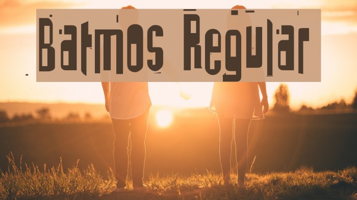 Batmos Regular Font examples