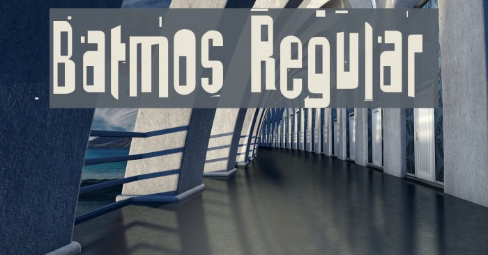 Batmos Regular Font examples