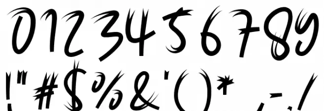 Batnight Font OTHER CHARS