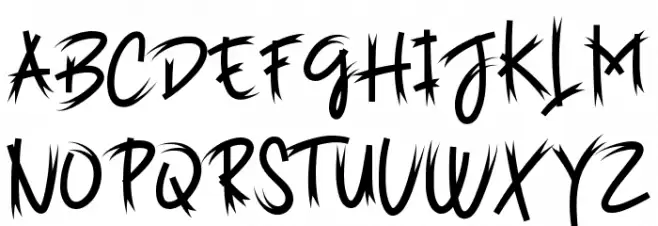 Batnight Schriftart Groß