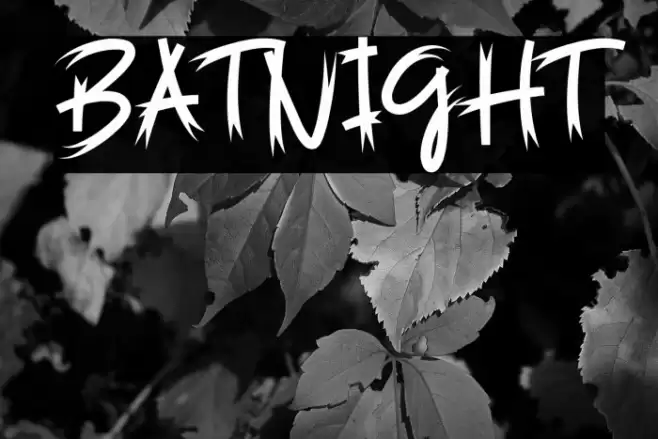Batnight Fonte examples