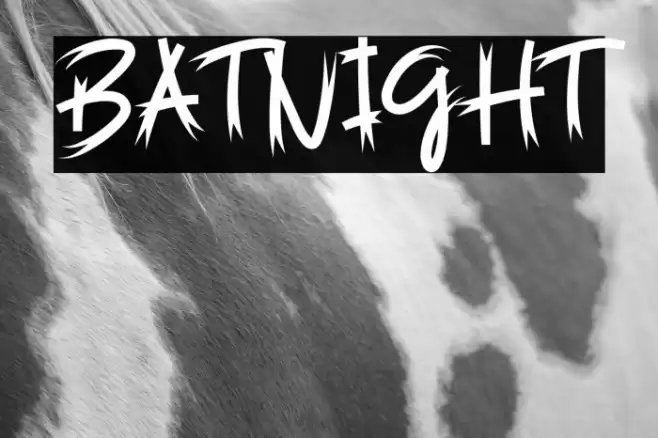Batnight Fonte examples