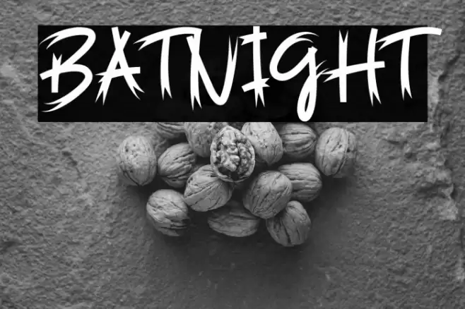 Batnight Fonte examples