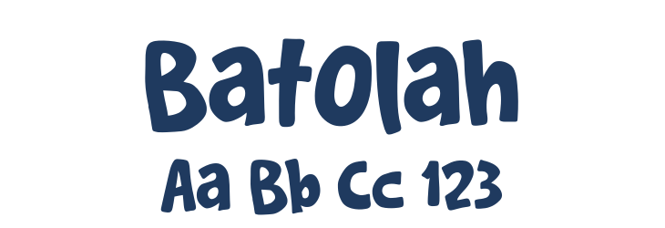 Batolah Font Preview