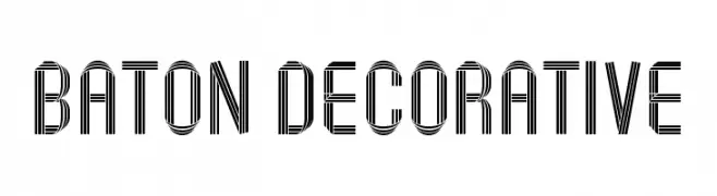 Baton Decorative  フリーフォントのダウンロード
