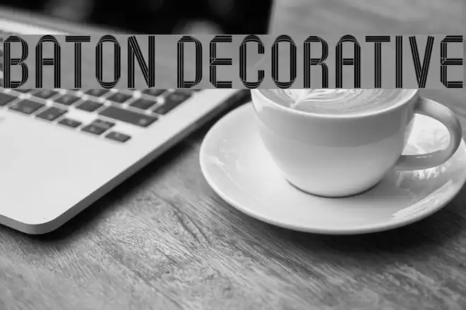 Baton Decorative Example 1