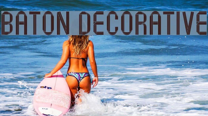 Baton Decorative Font examples