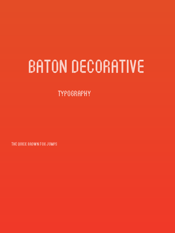 Baton Decorative Poster