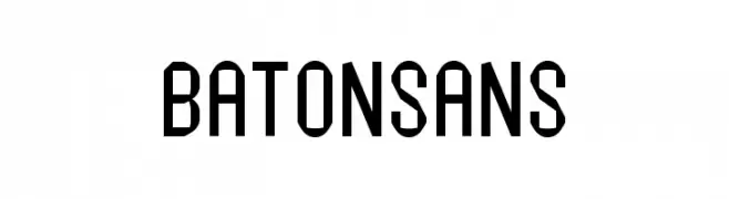 Baton Sans  フリーフォントのダウンロード