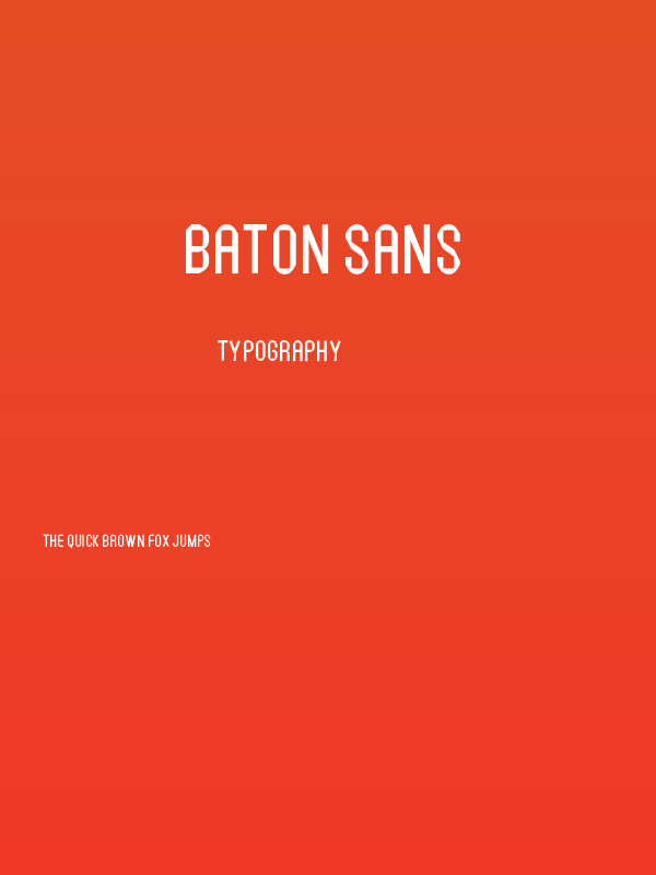 Baton Sans Poster