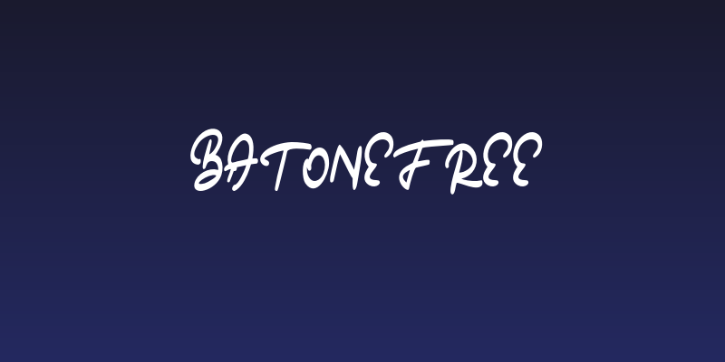 BatoneFREE Social Header