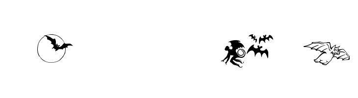 Bats-Symbols Font