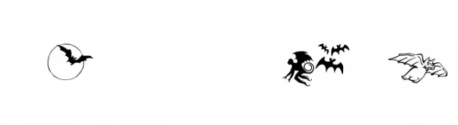 Bats-Symbols  Fuentes Gratis Descargar