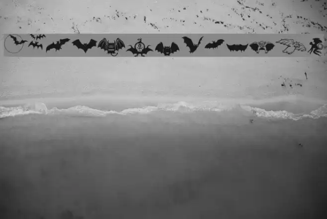 Bats-Symbols Fonte examples