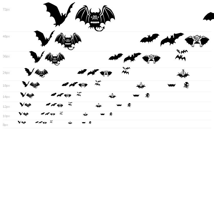 Bats-Symbols Waterfall