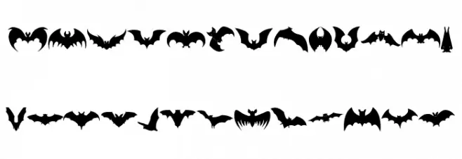 Bats Font Litere mari