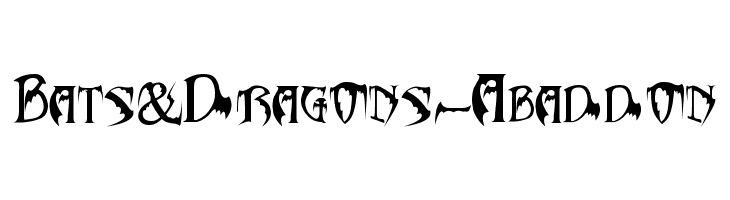 Bats&Dragons-Abaddon Шрифта