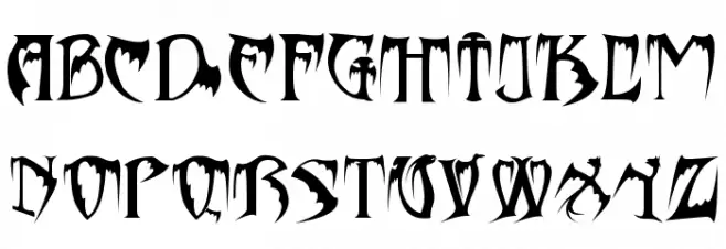Bats&Dragons-Abaddon फ़ॉन्ट अपरकेस