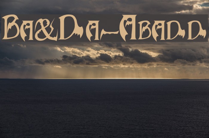 Bats&Dragons-Abaddon Schriftart examples