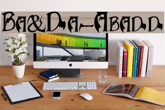 Bats&Dragons-Abaddon Schriftart examples